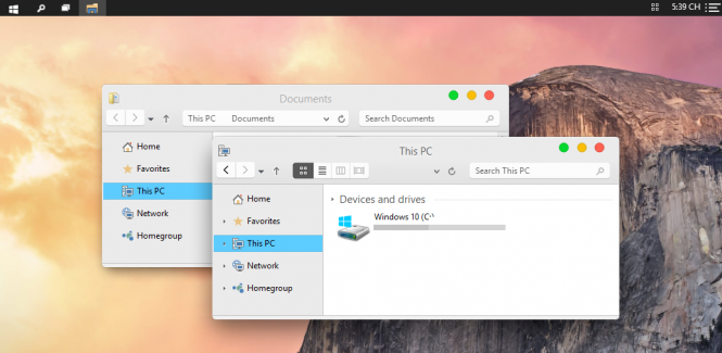 install mac os on windows 10 theme
